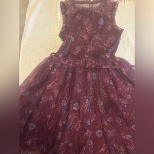 Burgundy Girls dress